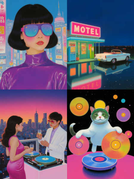 City Pop: Neon, Psychedelic, Retro, Acid, suitable for both Photography & Illustration - v1.0