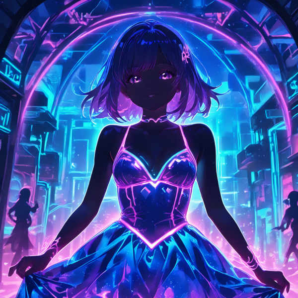 Neon girl Silhouettte (SDXL/Illustrious) - SDXL