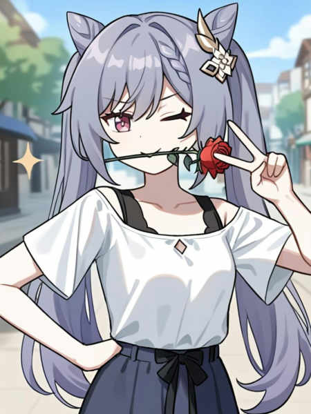 MEME POSE:kuchinihana( May I have a date with you?)\ - sdxl