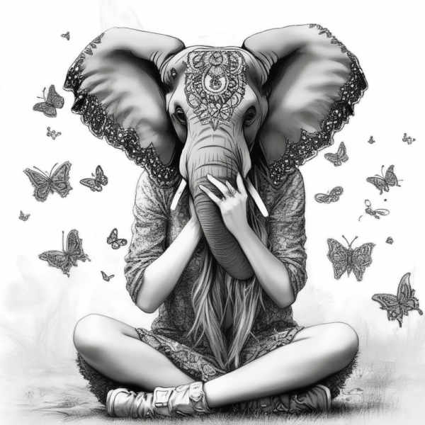 Adult coloring (Ax) style - V1