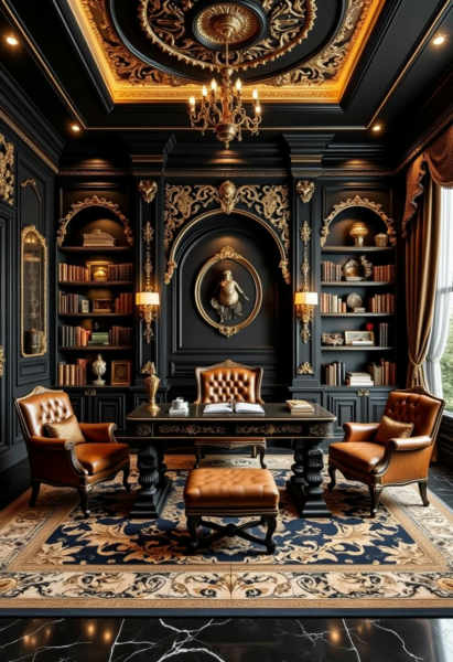 DE_Black And Gold Luxury Style_High-End Space Design - v1.0