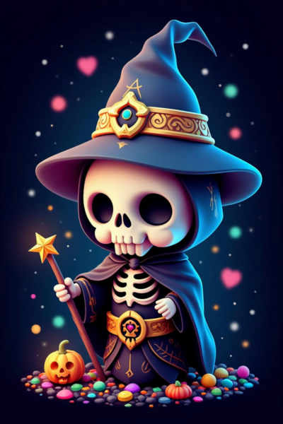 D_Skull-Themed Cartoon_Character Image Generation - v1.0