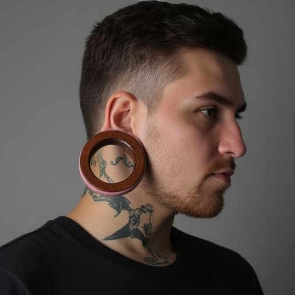 Ear tunnels/plugs male - V4 FLUX