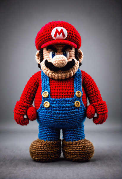 Knitted Characters - Knitted Mario Bros