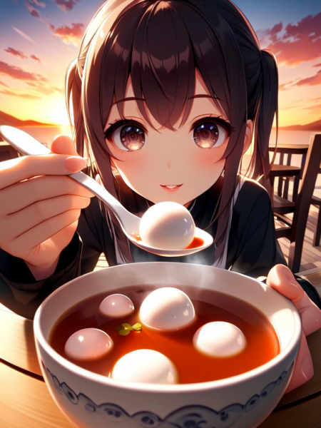 girl like tangyuan feeding - OOO