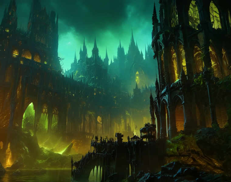 Nurgle Architecture (Buildings) (SDXL) (AD) - v1.0