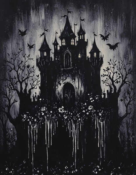 Drips on Black Paint - X64_a4