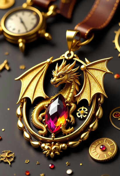 C_Dragon-Shaped Jewelry Design_Pendant Style Generation - v1.0