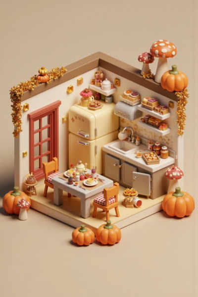 Flux.1_Isometric Mini Room ยท Spatial Design - v1.0