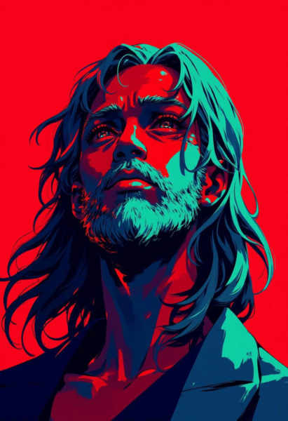 High Contrast Neon Anime - FLUX - v1.0