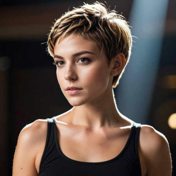 Short Layered Pixie Harstyle - SDXL