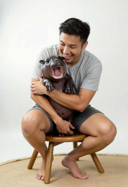 Moo Deng - A baby hippopotamus - V1