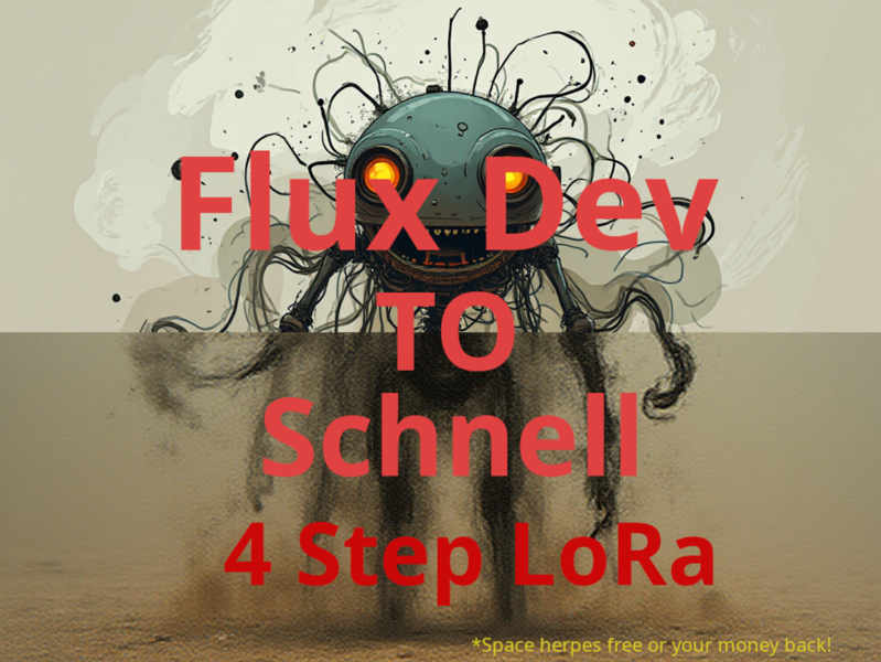 Flux Dev to Schnell 4 step LoRA - BF16