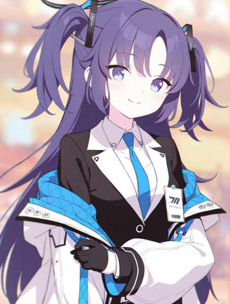 Bluearchive Key Visual (hennnachoco face XL) - For-NoobAI-XL