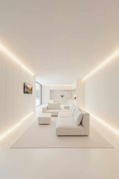 DR_Minimalist White Tone Lighting_Interior Space Design - v1.0