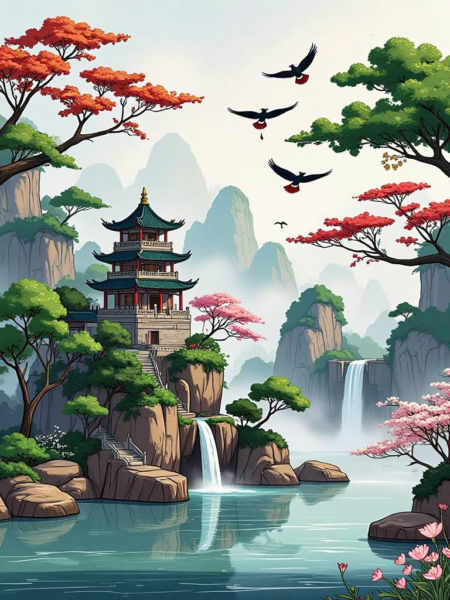 C_Traditional Chinese Landscape Style_Landscape Scene Generation - v1.0