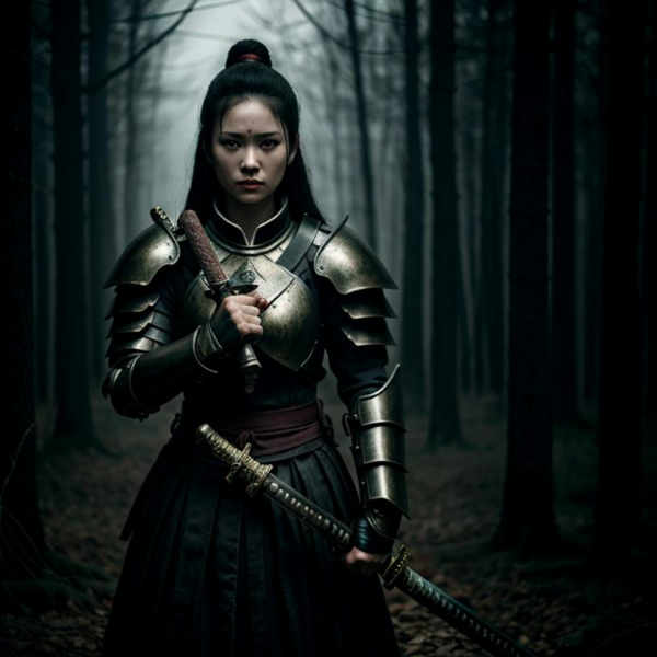 Female (Male) Samurai cinematic style XL + SD1.5 + F1D - Samurai Style SD1.5 v1.0