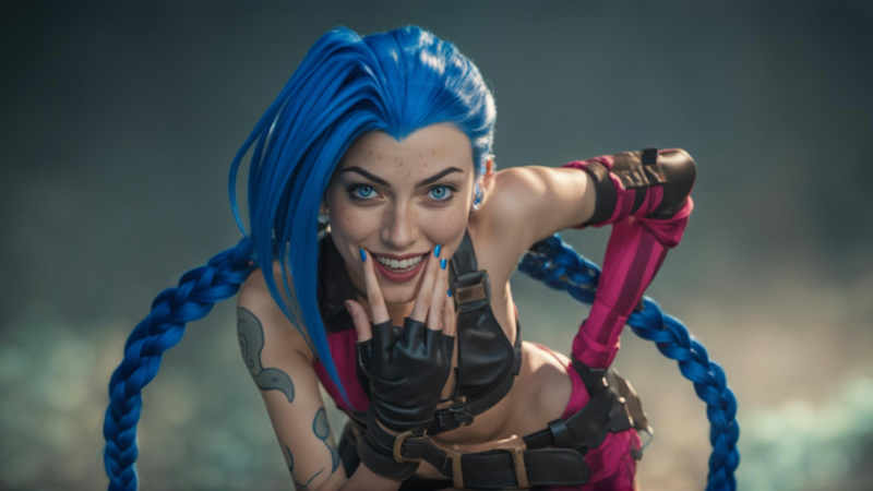 Jinx - Arcane - League of Legends - Flux1.D & Realistic SDXL - v1.0 SDXL