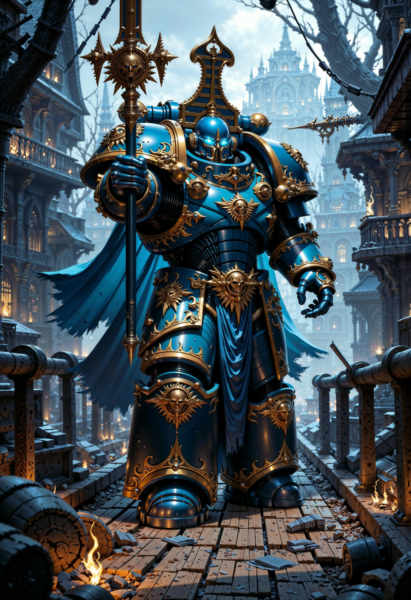 The Space Marines Warhammer 40K | Flux + Pony + illustrious - Thousand Sons Flux