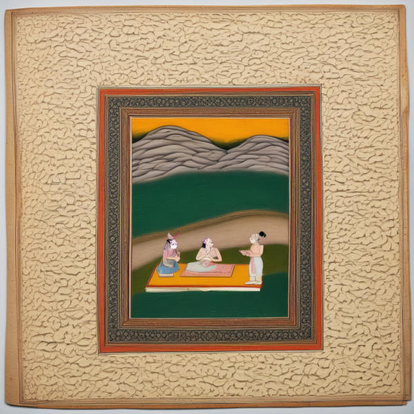 indian miniature manuscript - indian min V1