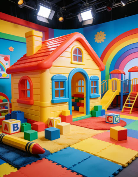 Colorful TV studio set - v1.0